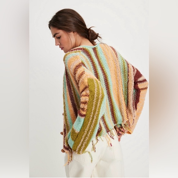 Free People Baja Cardi Size Large NWT - Picture 3 of 15